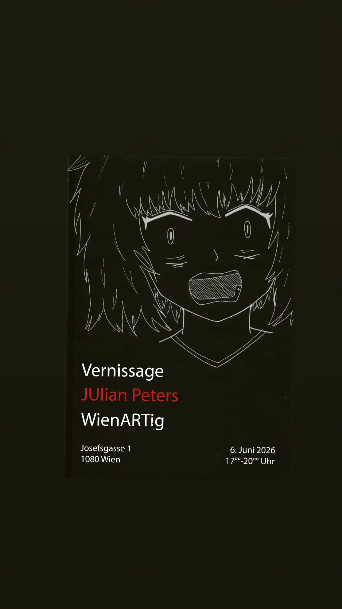 Einladung Vernissage Julian Peters
