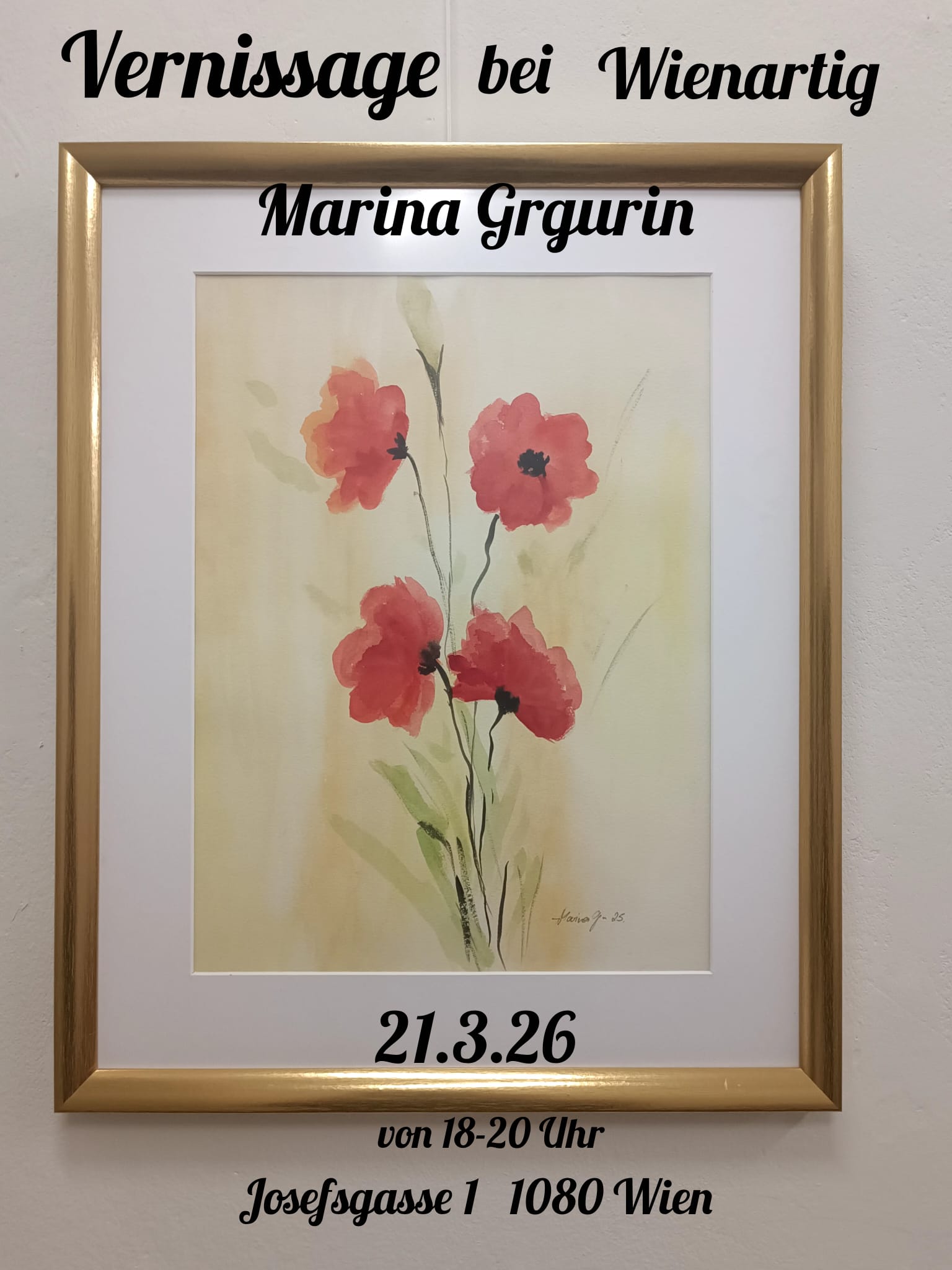 Einladung Vernissage Marina Grgurin