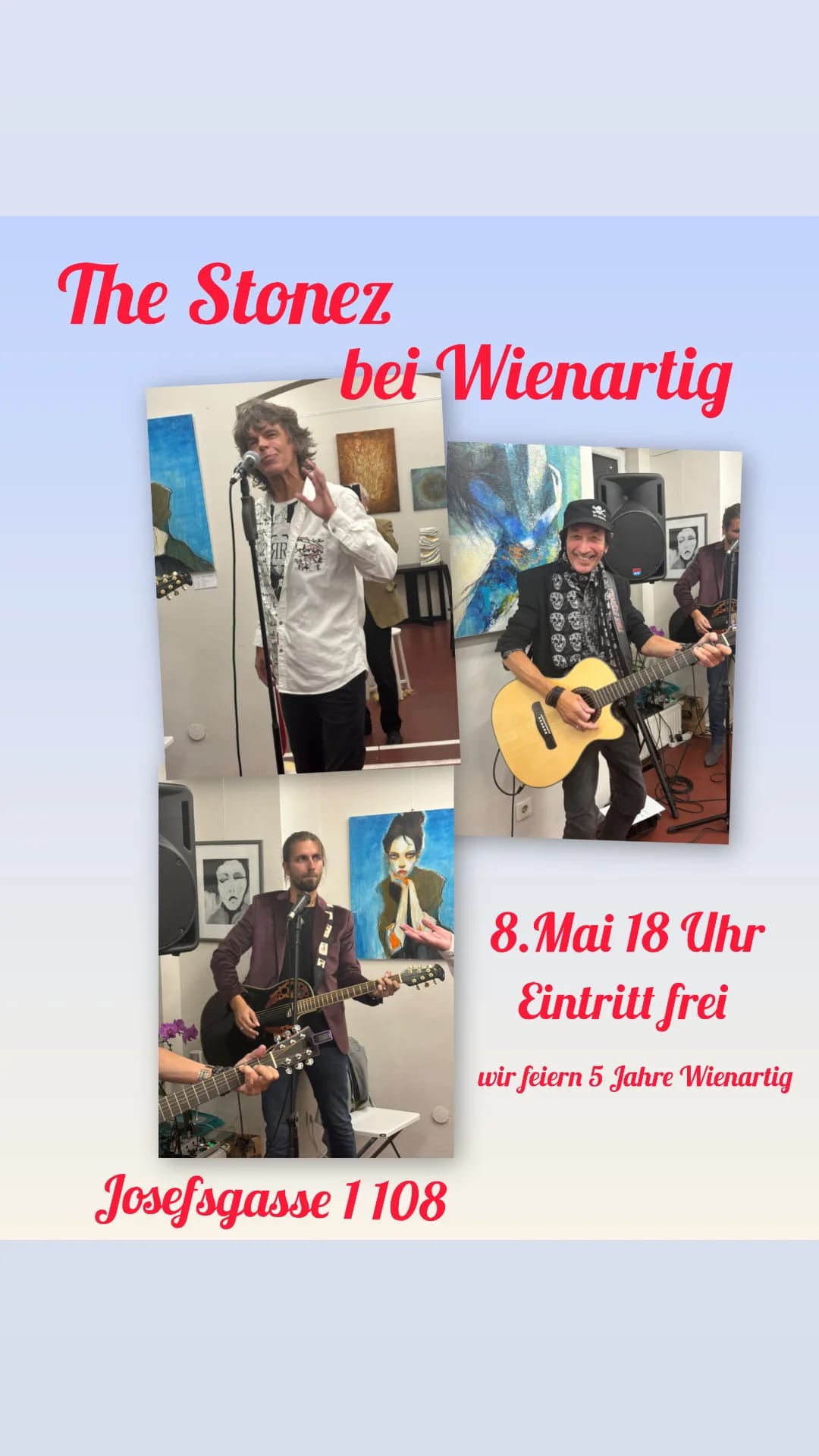 Einladung Fünf Jahre Wienartig mit The Stonez
