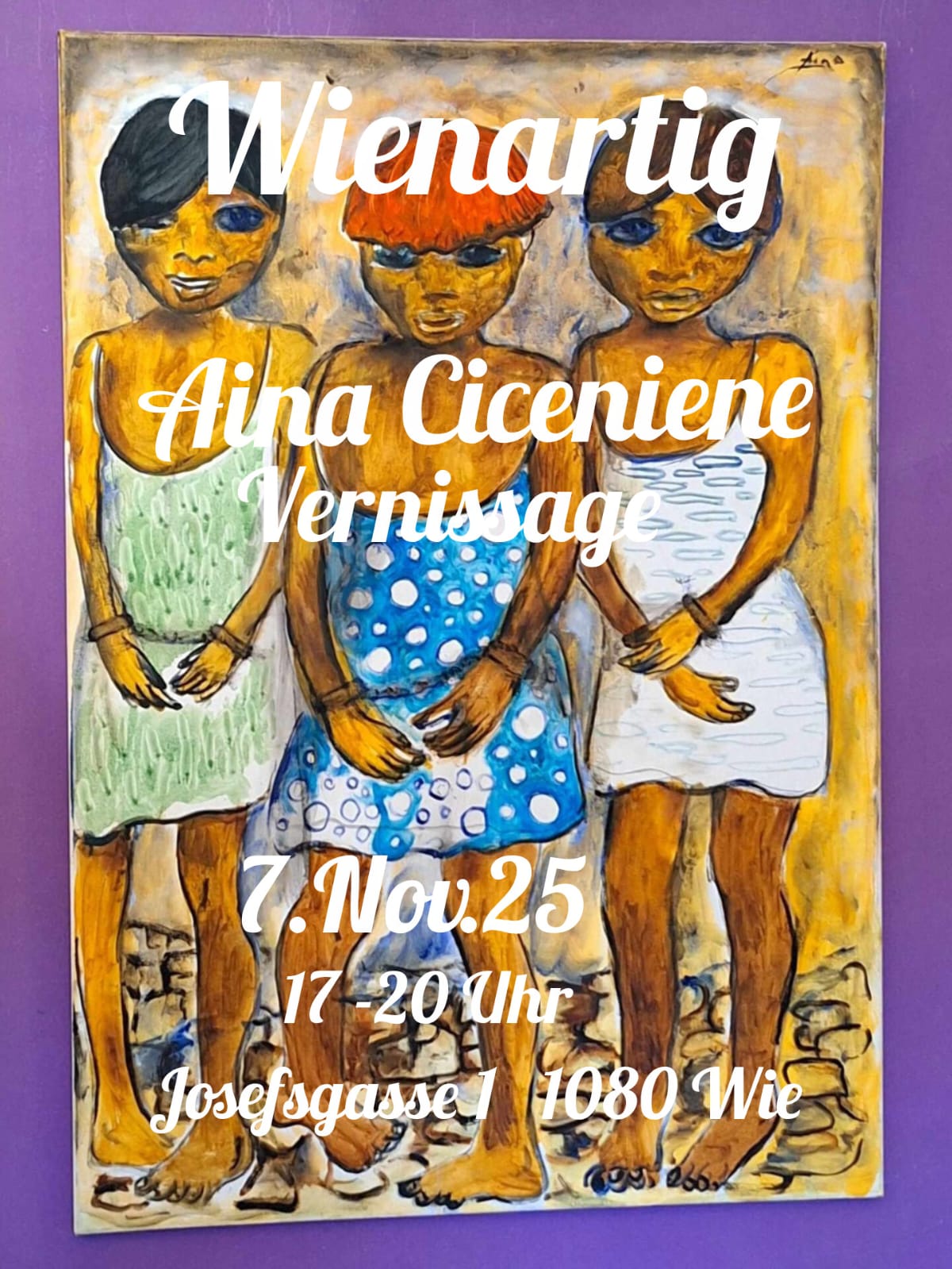 Einladung Vernissage Aina Ciceniene